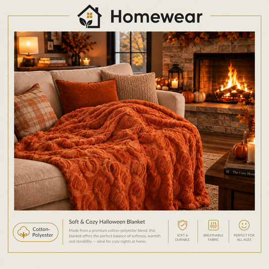 Halloween Fleece Throw Blanket