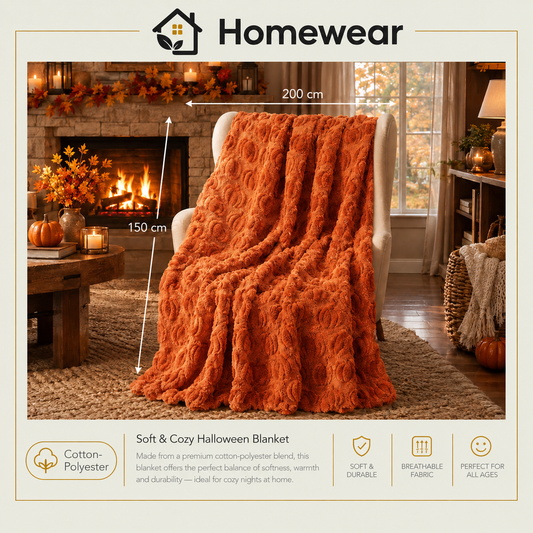Halloween Fleece Throw Blanket